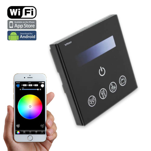TM113 WiFi Touch Panel Dimmer, 0-10v Signal Touch Panel Waterproof Controller for IOS & Android